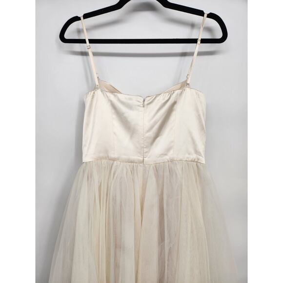 NWD Reformation Alouette Dress Size 4 Ivory Fior Di Latte #HW404 - Picture 8 of 14
